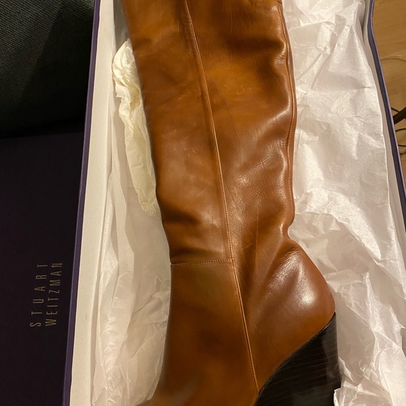 NWOT Stuart Weitzman Leather Knee-High Boot - Picture 4 of 7